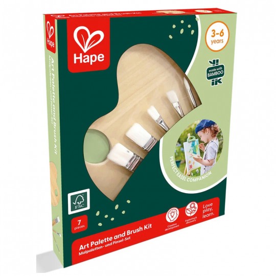 Palette de peinture et ses pinceaux - Hape Hape - 2