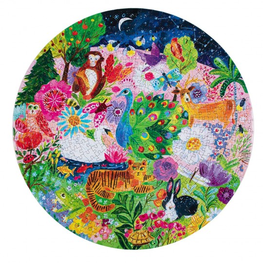 Puzzle 500 pcs rond Garden Sanctuary - Eeboo Eeboo - 2