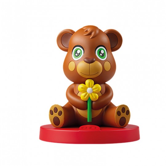 Figurine ours pour conteuse Le Petit Chanteur Nino - Faba Faba S.R.L - 1