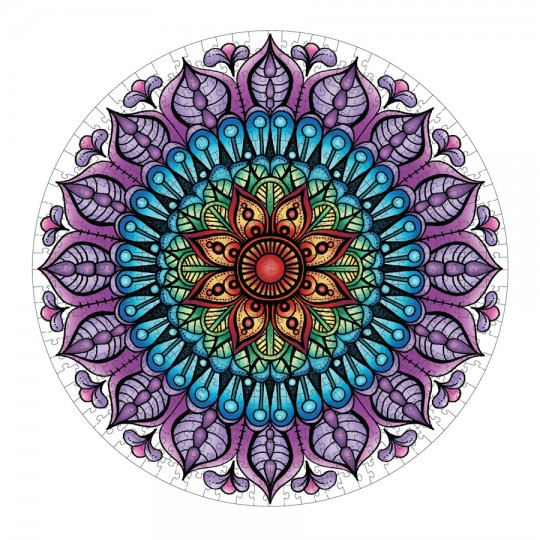 Mindfulness Mandala Round Puzzle 500 pcs Equilibre - Mindful Living Mindful Living - 2