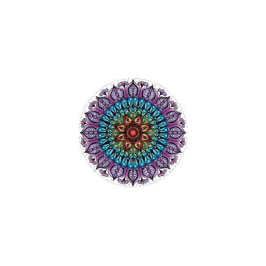 Mindfulness Mandala Round Puzzle 500 pcs Equilibre - Mindful Living Mindful Living - 5