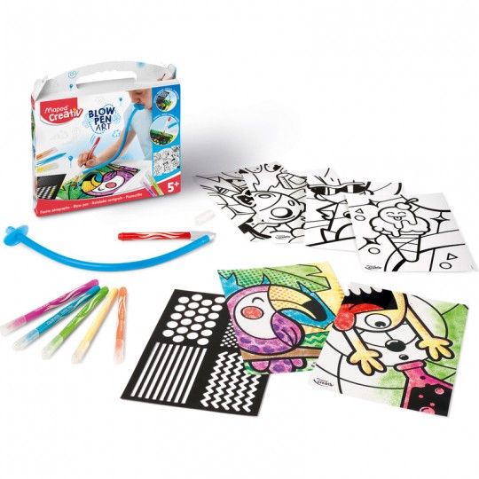 Kit feutre aérographe BLOW PEN Pop'Art 15 pcs - Maped Creativ Maped - 2