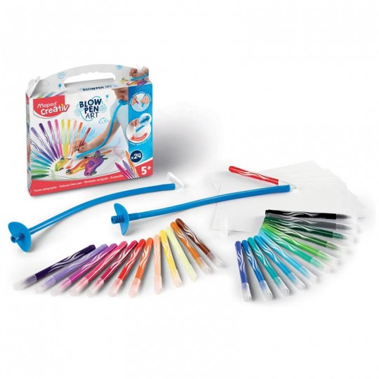 Kit feutre aérographe BLOW PEN Pop'Art 32 pcs - Maped Creativ Maped - 1