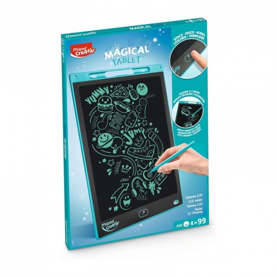 Tablette à dessin Magic Board XL bleu LCD effaçable - Maped Creativ Maped - 2