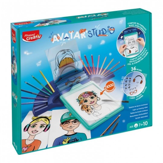 Tablette de dessin lumineuse Avatar'studio - Maped Creativ Maped - 2