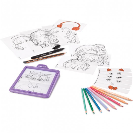 Tablette de dessin lumineuse Avatar'tablet Manga ! - Maped Creativ Maped - 1