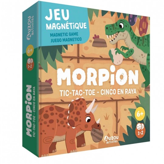 Jeu magnétique Morpion - Auzou Auzou - 1