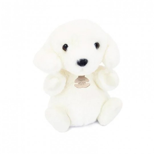 Doux Stretch : Peluche chien blanc assis 20 cm - Histoire d'Ours Histoire d'Ours - 1