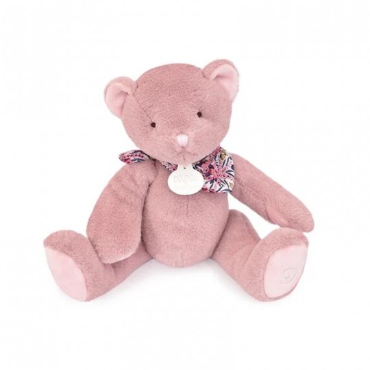 L'Ours Doudou : Ours en peluche rose 25 cm - Doudou et Compagnie Doudou et compagnie - 1