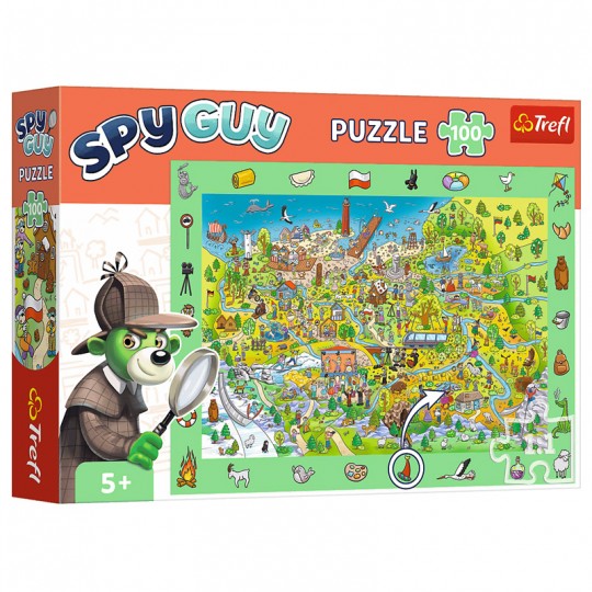 Puzzle 100 pcs Spy Guy : Pologne - Trefl TREFL SA - 1