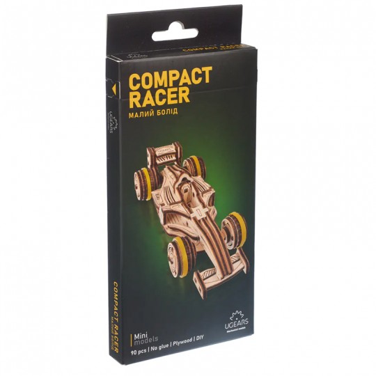 Bolide Compact Puzzle 3D en bois - Ugears UGEARS - 1