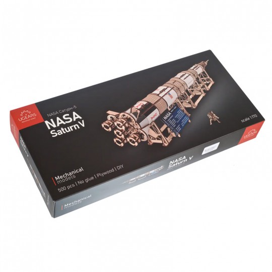 Saturn V de la NASA Puzzle 3D en bois - Ugears UGEARS - 1