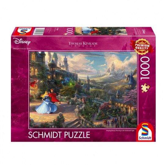 Puzzle 1000 pcs Disney, La Belle au bois dormant dansant dans la lumière enchantée - Schmidt Schmidt - 1