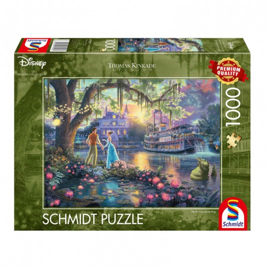 Puzzle 1000 pcs Disney, La princesse et la grenouille - Schmidt Schmidt - 1