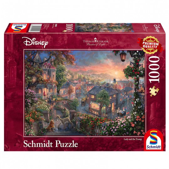 Puzzle 1000 pcs Disney, La Belle et le Clochard - Schmidt Schmidt - 1