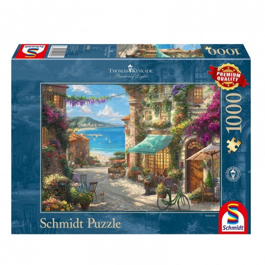 Puzzle 1000 pcs Café sur la Riviera italienne - Schmidt Schmidt - 1