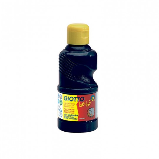 Flacon Gouache 250ml Giotto Be-bè Noir Giotto - 1