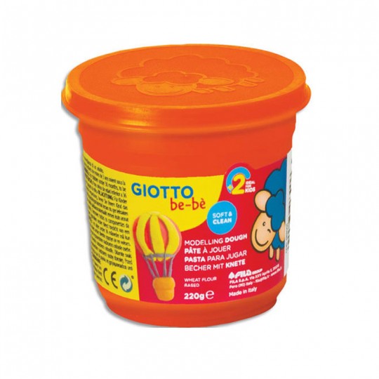 Pot 220G Pate à jouer Giotto Be-bè Orange Giotto - 1