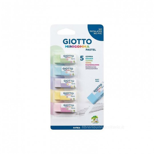 Blister 5 minigommes Pastel Giotto Giotto - 1