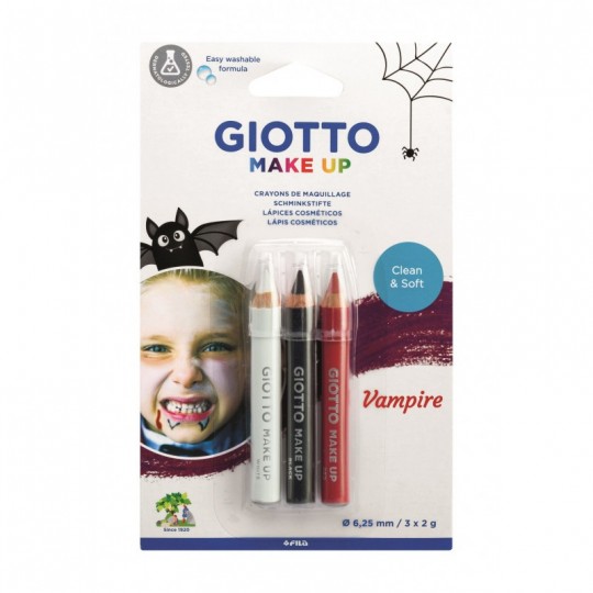 Blister 3 crayons Giotto MakeUp Vampire Giotto - 1