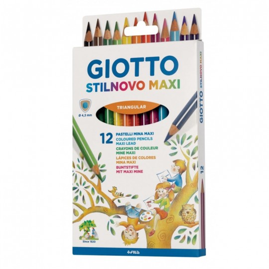 Etui 12 Crayons Giotto Stilnovo Maxi Giotto - 1