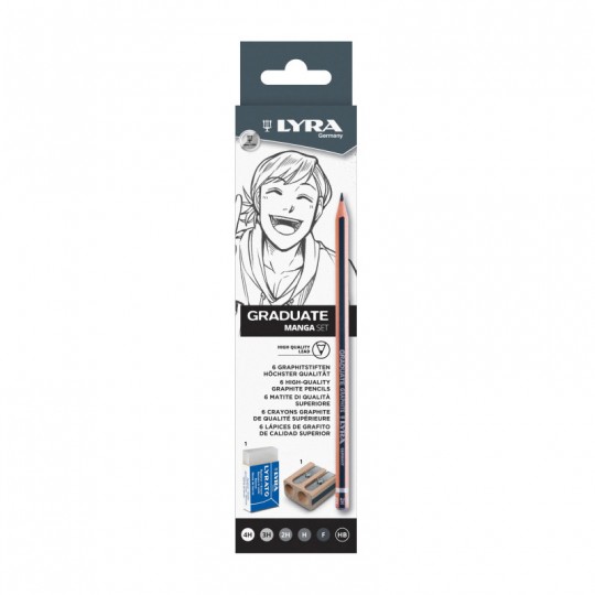 Etui 8 x crayons Lyra Graduate Graphite Manga Pen LYRA - 1