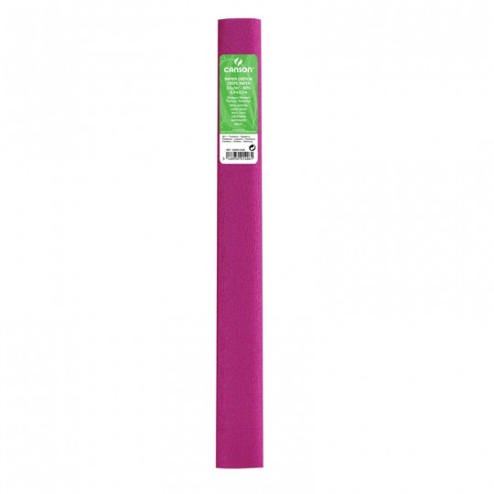 Rouleau papier crepon Canson standard 50 x 250 cm 30G/M² Rose 561 Canson - 1