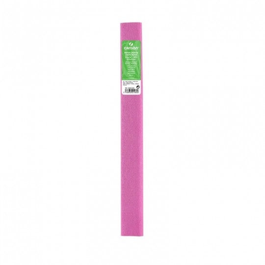 Rouleau papier crepon Canson standard 50 x 250 cm 30G/M² Rose 61 Canson - 1