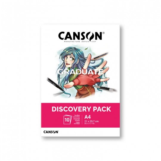 Pack découverte Canson Graduate Manga 2 x 5 feuilles A4 Canson - 1