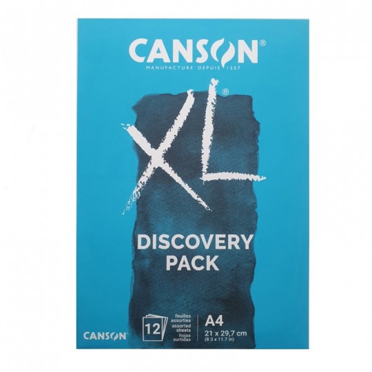 Pack découverte XL Canson Techniques Humides assortiment 3 x 4 Feuilles A4 Canson - 1