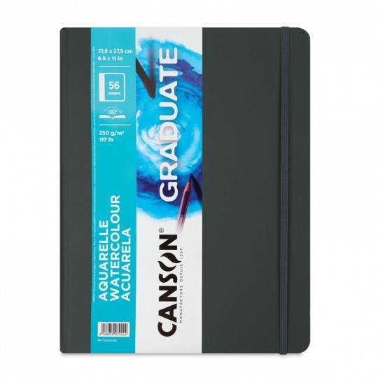 Carnet cousu GC Canson Graduate Aquarelle 28 feuilles 21,6 x 27,9 cm 250 G/M² Canson - 1