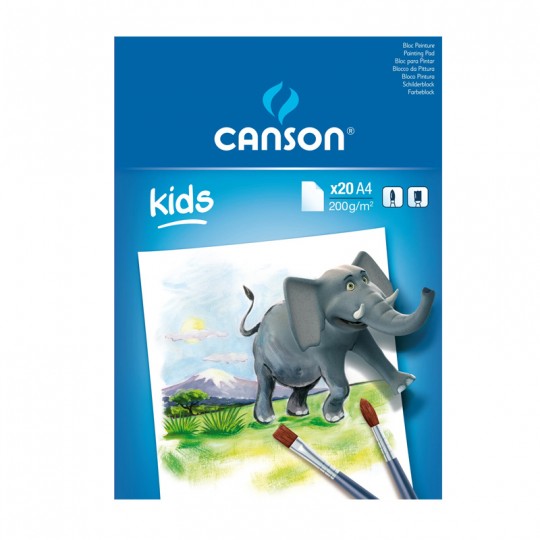 Bloc Canson Kids Peinture 20 feuilles A4 200 G/M² Canson - 1