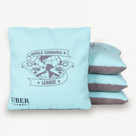 8 sacs de lancer pour Cornhole - Gris et Turquoise Uber Games - 7