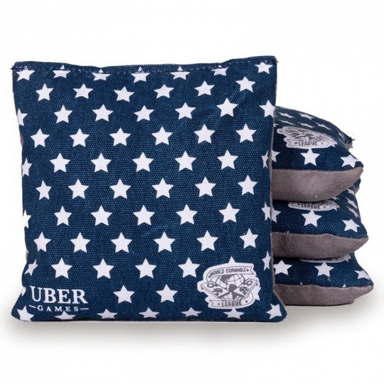 8 sacs de lancer pour Cornhole - Etoiles et Rayures USA Uber Games - 2