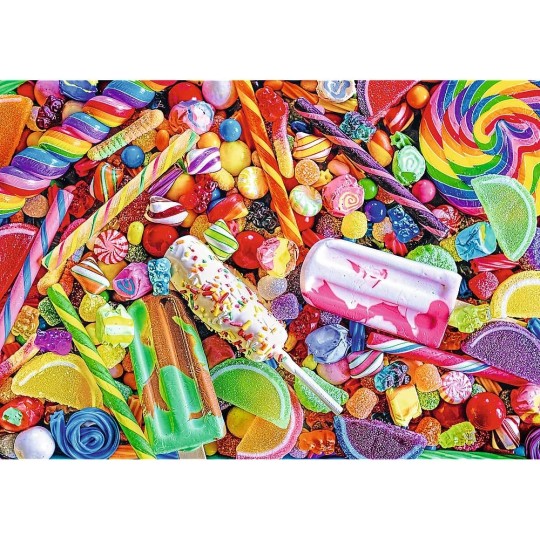 Puzzle 1000 pièces UFT - Color Splash Lollies & Candies - Trefl TREFL - 3