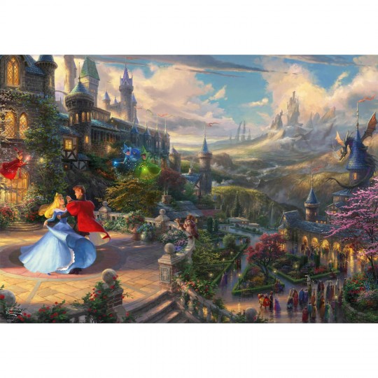 Puzzle 1000 pcs Disney, La Belle au bois dormant dansant dans la lumière enchantée - Schmidt Schmidt - 2