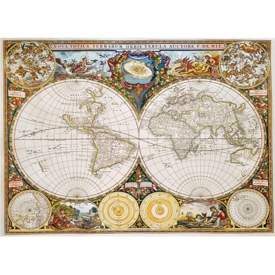 Puzzle en bois 1000 pièces - Ancient World Map / Carte du Monde Antique - Trefl TREFL - 3