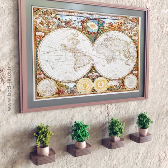Puzzle en bois 1000 pièces - Ancient World Map / Carte du Monde Antique - Trefl TREFL - 2