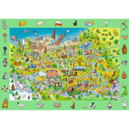 Puzzle 100 pcs Spy Guy : Pologne - Trefl TREFL SA - 2