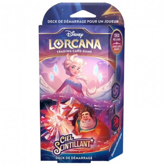 Deck de démarrage Rubis Améthyste Elsa & Ralph (FR) - Disney Lorcana Chapitre 5 : Ciel Scintillant Disney Lorcana TCG - 1