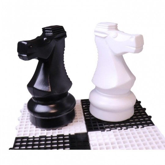 Cavalier Blanc 22cm à l'unité pour Echecs géant 30 cm Uber Games - 2