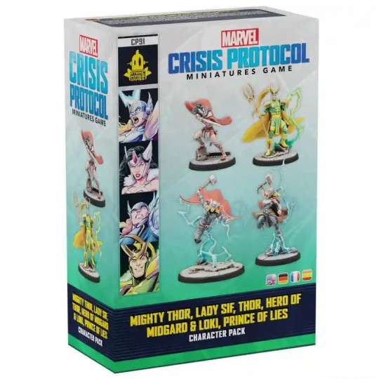 Marvel Crisis Protocol : Mighty Thor, Lady Sif, Thor, Hero of Midgard & Loki, Prince of Lies Atomic Mass Games - 1