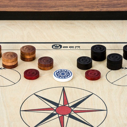 Pions de carrom, poudre, stricker en sac Uber Games - 2