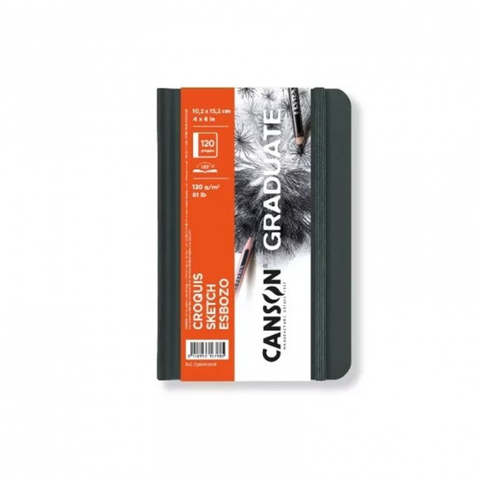 Carnet de Croquis Cousu GC 60 Feuilles 10,2X15,2cm 120G Canson Graduate Canson - 1