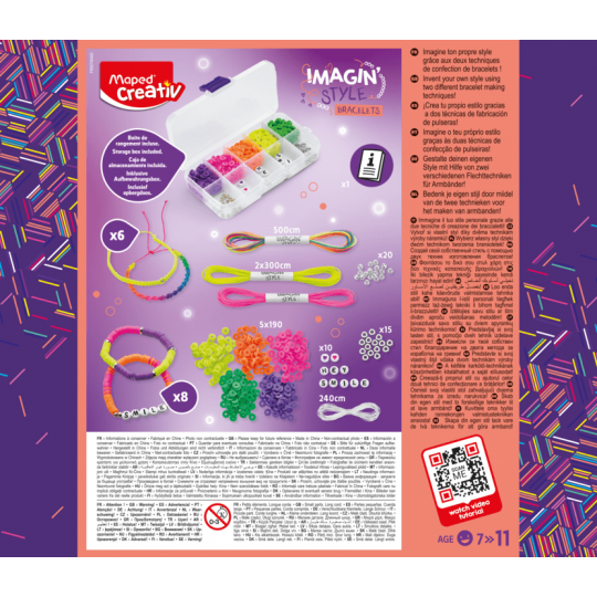 Kit bijoux bracelet NEON Imagin'Style - Maped Creativ Maped - 9