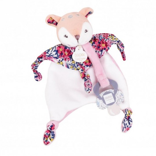 BOH'AIME : Doudou attache sucette Faon 20 cm - Doudou et compagnie Doudou et compagnie - 1