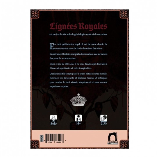 Lignées Royales - Jeu de Rôle Solo Les Fondations de l'Imaginaire - 1