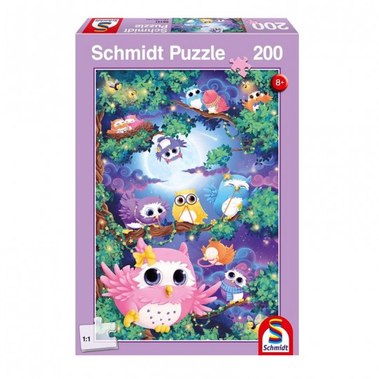 Puzzle 200 pcs Forêt des Hiboux - Puzzles Schmidt Schmidt - 1