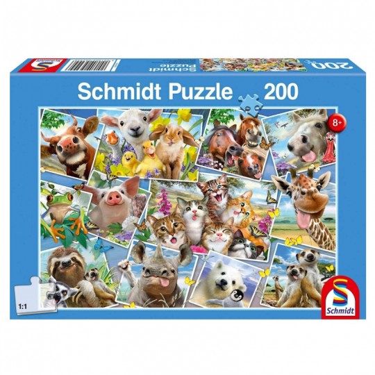 Puzzle 200 pcs Selfies Animaux - Puzzles Schmidt Schmidt - 1