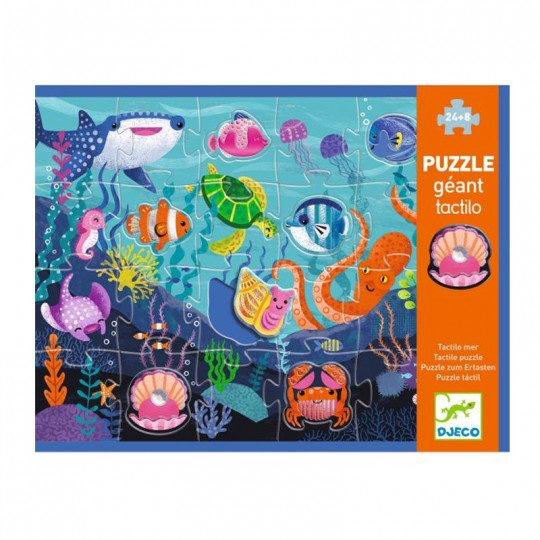 Puzzle géant 32 pcs Tactilo mer - Djeco Djeco - 1